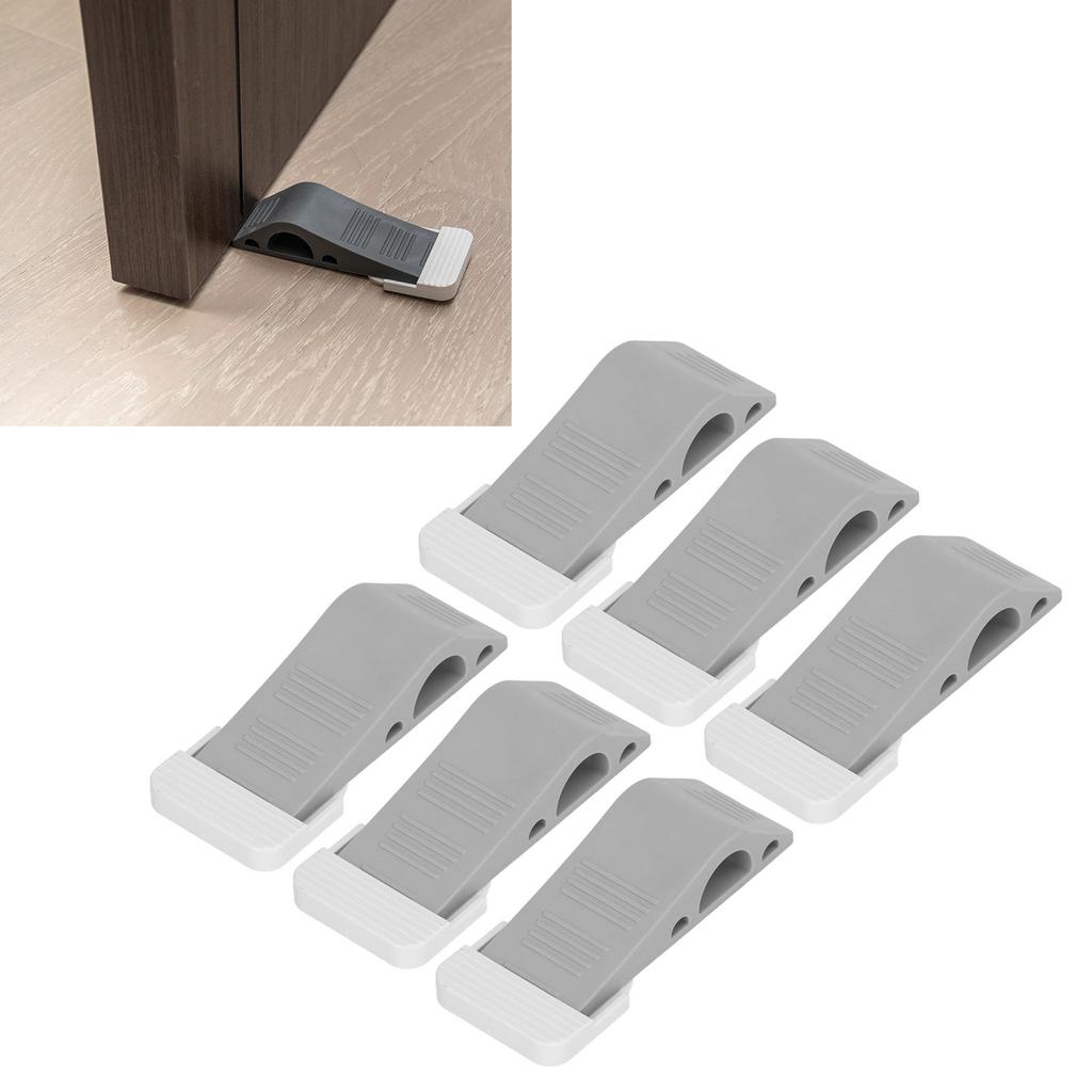 6 шт. Дверные стопоры Серые отверстия Бесплатная установка Материал устранения шума Компактный дверной шарнир Sto