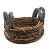 Raffia Baskets Set of 2 Banana Leaf Abu-Abu