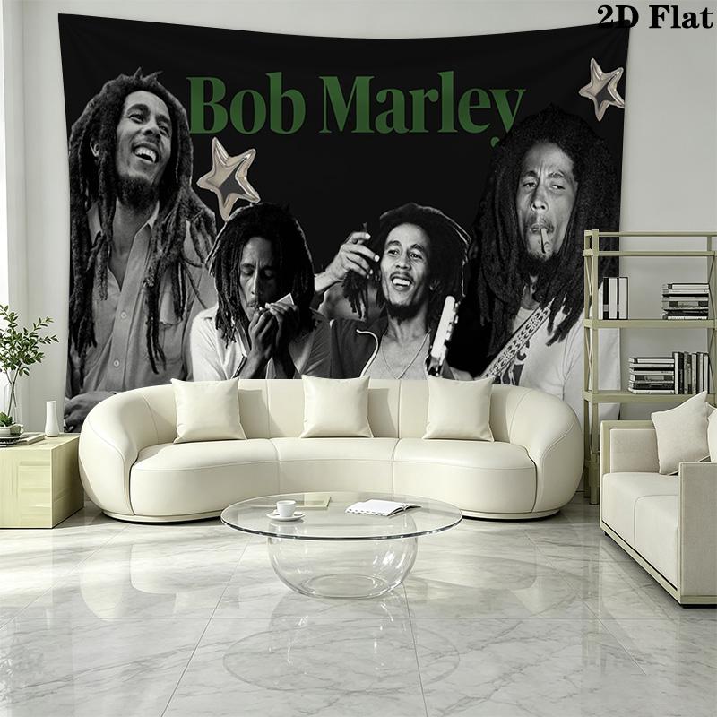 Bob Marley Wall Tapestry Aesthetic Wall Hanging Printed Fabric Blanket Decorative Tapestries for Bedroom Living Room Home Decor
