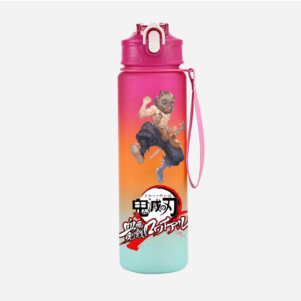 Anime Demon Slayer Printed Character Water Cup Demon Hunters Outdoor Portable Drinking Bottle for Boy Girl Gift