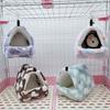 Hamster Nest Comfortable Warm Guinea Pig Bed House Soft Fabric Plush Small Pet Hideout for Small Animals