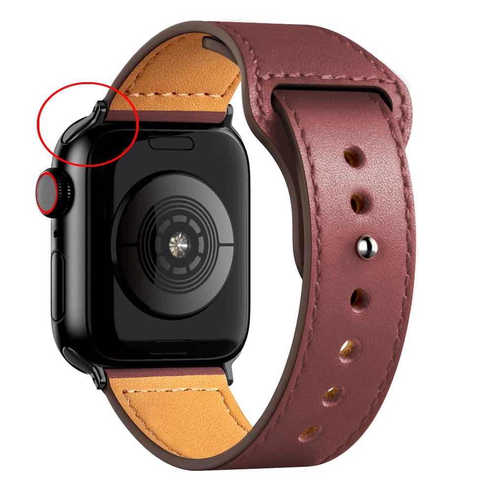 Leather strap For Apple watch band 44mm 45mm 49mm 40mm 42mm 46mm wristband correa bracelet iWatch series 8 9 10 11 SE 7 Ultra 3