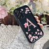 Розовый Сакура Алфавит A Чехол для Телефона для Samsung Galaxy S26 S25 S24 S23 S22 S21 S20 FE/Ultra/Plus 5G Противоударная Задняя Крышка