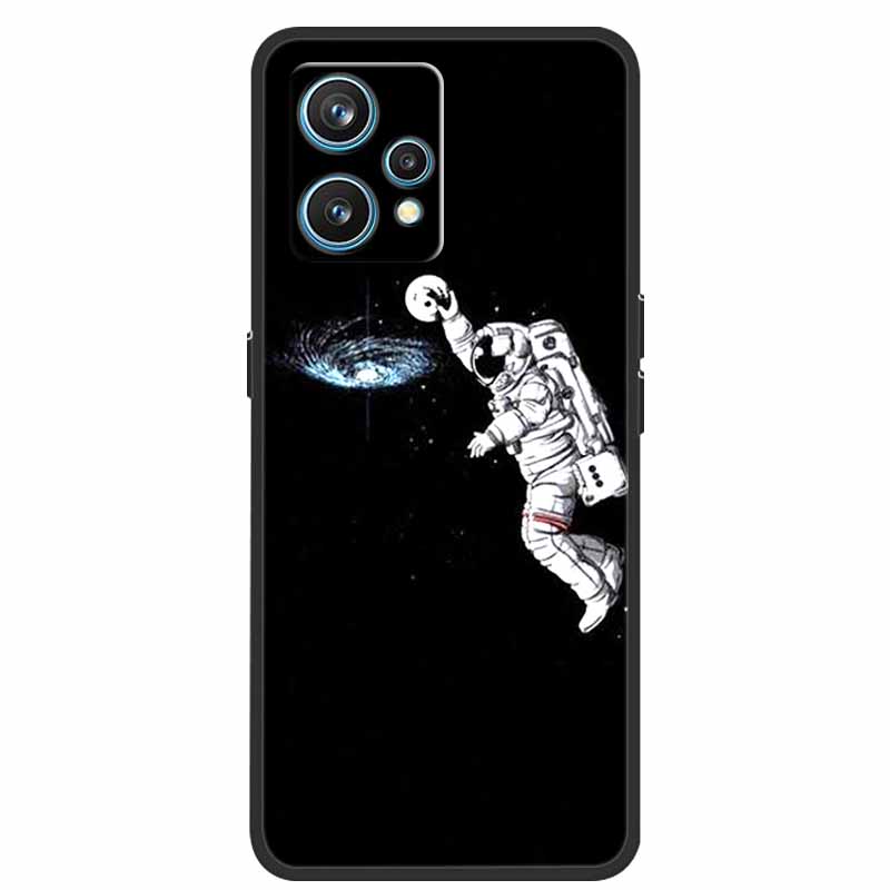 Чехол для Realme 9 RMX3521 Ударопрочный Мягкий силикон ТПУ Задняя крышка Для телефона Realme9 4G Чехлы Realme 9 6,4 дюйма Милый мультяшный чехол-сумка