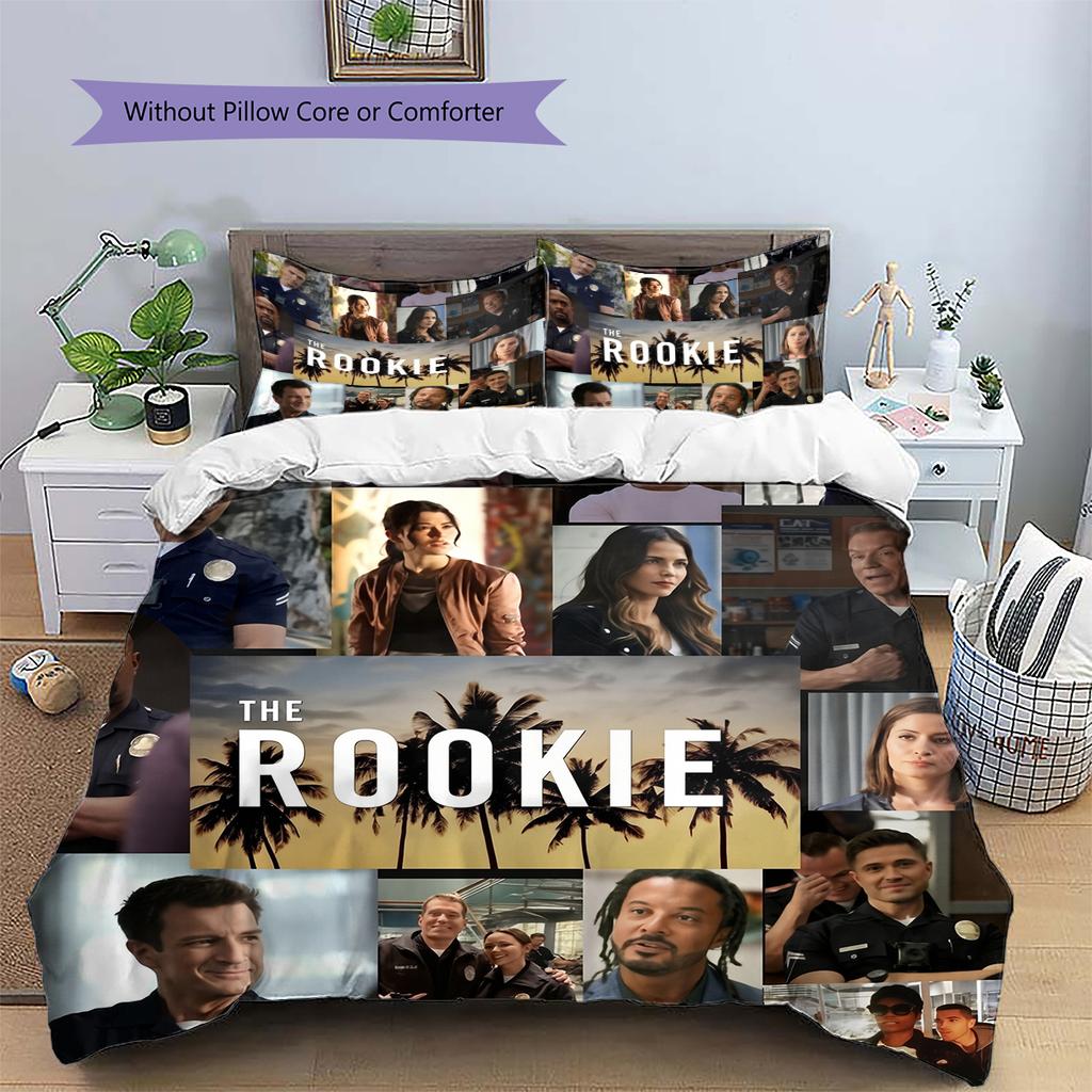 Постельное белье с узором «Новичок» Домашний декор Подарок на день рождения (1 пододеяльник + 2 наволочки, без наполнителя)