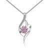 Fine Jewelry Classic 1CT Blue VVs Moissanite Sterling Silver S925 Necklace Pendant Charm for Gift Ladies
