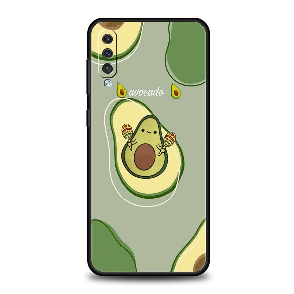 Милый чехол-авокадо для Samsung Galaxy A56 A36 A26 A16 A34 A24 A42 A22 A20 A12 A40 A30 A10 5G Мягкий ТПУ чехол-оболочка Funda Сумка