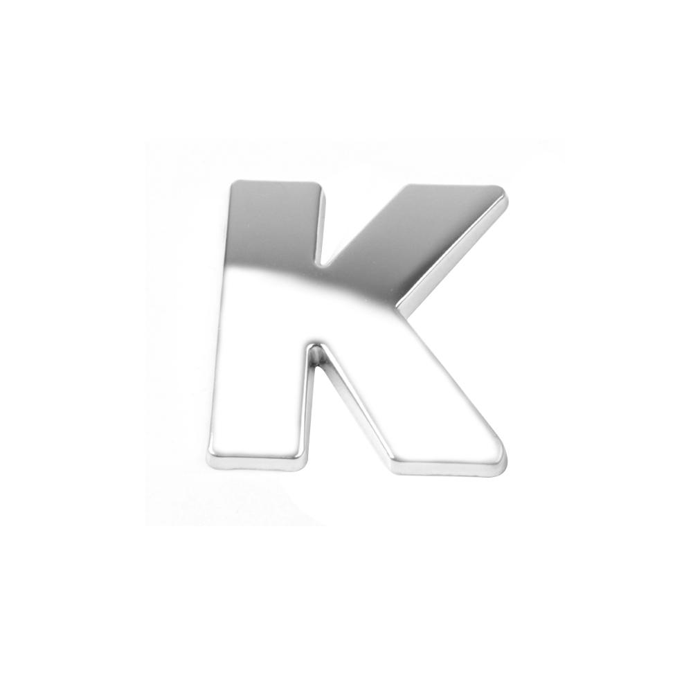 DIY 3D металлическая наклейка с алфавитом, эмблема автомобиля, буква, серебряный значок, наклейка (АЗ&0-9)