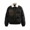 Lamb Wool Collar Cotton Coat Winter American Loose Casual Retro Workwear Jacket