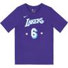 NBA Collaboration T-Shirt NBA Los Angeles Lakers Double Star Logo LeBron James Sports Basketball Short Sleeve Kids Tops 3Z2B7FEKB-LAK06