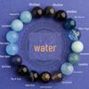 Браслет Five Elements Blue Crystal Aquamarine: Ювелирный подарок для мужчин и женщин, восполняющий запасы воды