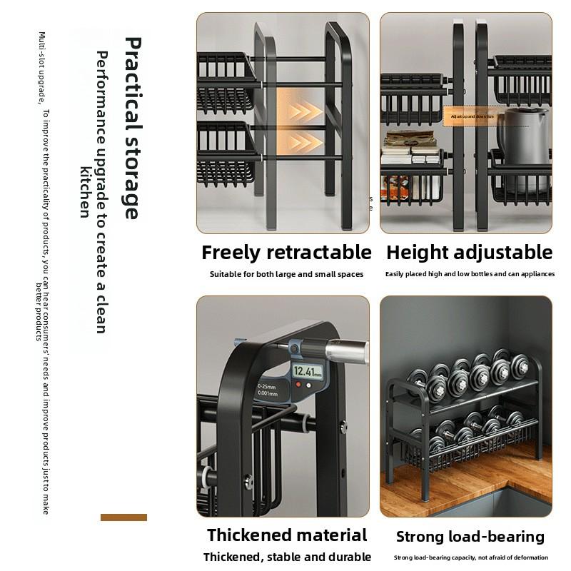 Новая полка для раковины, столешница, многоуровневый шкаф, регулируемая высота, многоцелевое хранение, кухонное хранение, оптовая продажа