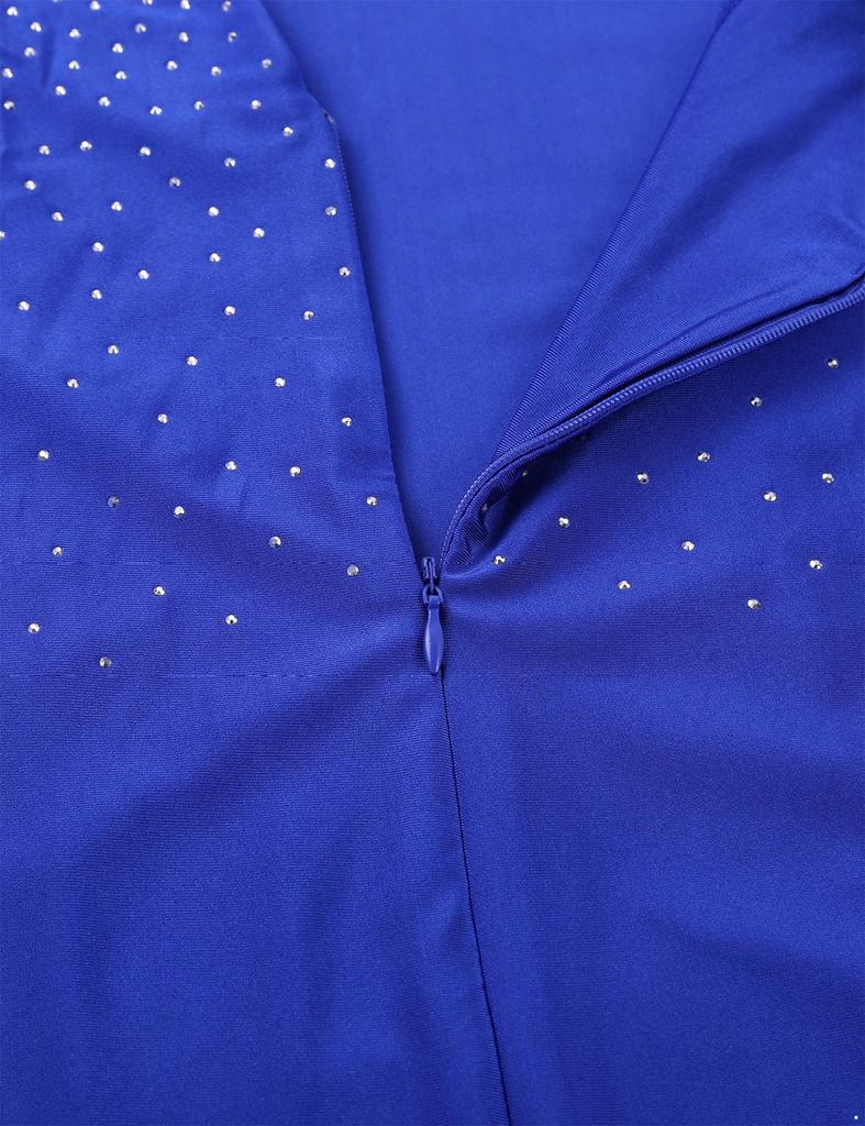 Мужская танцевальная рубашка с блестками и V-образным вырезом и длинными рукавами, трико, боди, цельная танцевальная одежда