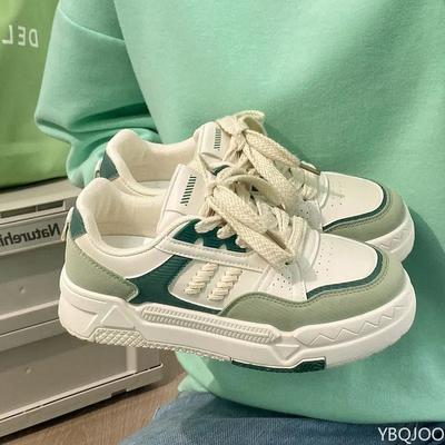 Туфли на толстой подошве для женского весеннего спортивного досуга, с низким вырезом, увеличивающие рост, простые, удобные, износостойкие, кеды