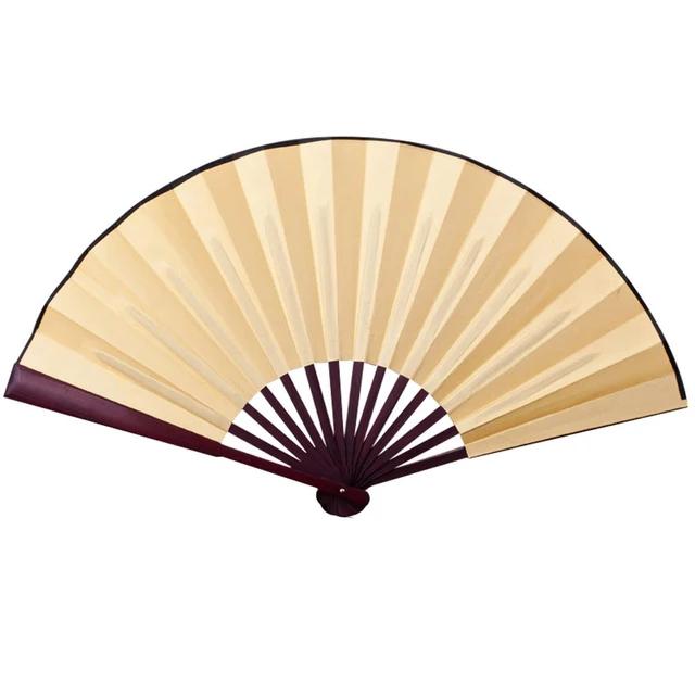 New 10/13 Inch Folding Fan Hand Silk Cloth DIY Chinese Folding Fan Wooden Bamboo Antiquity Folding Fan DIY Calligraphy Painting