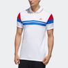 adidas Теннисная рубашка-поло Color Block, мужская, белая, FK1406