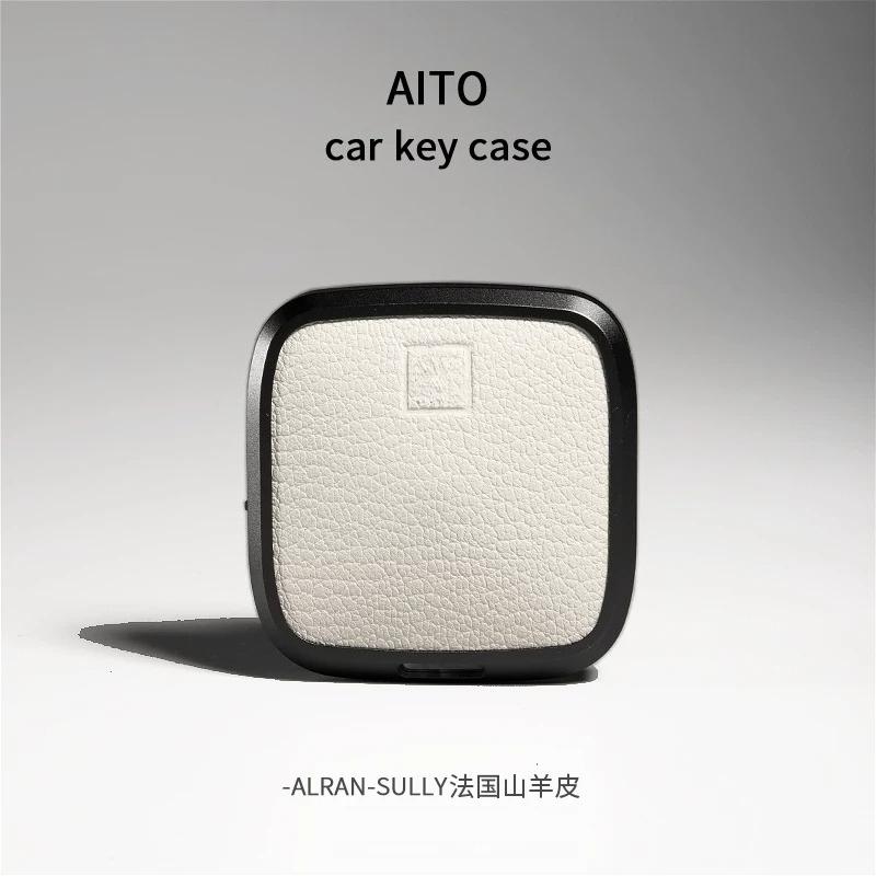 For ZEEKR 001 009 X 007 7x Key Set High End Leather Car Key Protection Shell Buckle