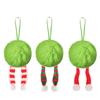 Рождественский кулон в виде катящегося шара: Флуоресцентно-зеленые искусственные шарики