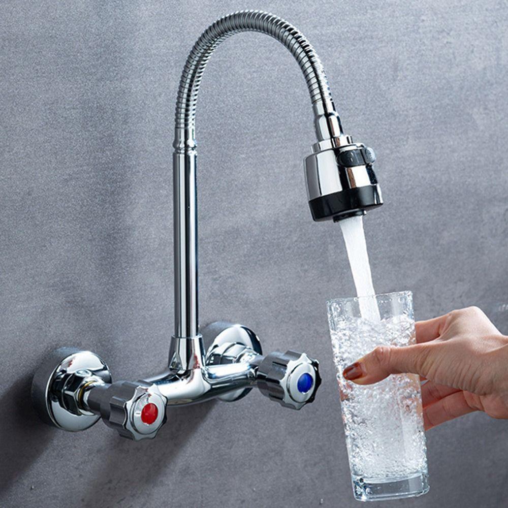 Металлический клапан впускной воды для душа, переключающий клапан горячей и холодной воды, креативный двойной клапан для душевого смесителя