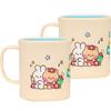 Lilpang Line Friends Minini Kiyo Two-tone Handle Cup 300ml, Mixed Colors, 2 Pieces