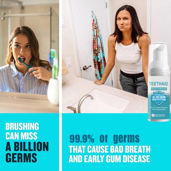 30ML Mousse Toothpaste Natural Ingredients Oral Care Food Grade User-friendly Teeth Whitening Ultra-fine Mousse Foam Deeply Cleaning Toothbrush