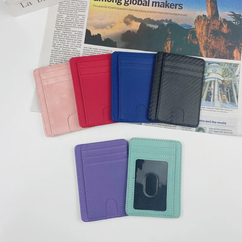 RFID Blocking Unisex PU Card Holder with Multiple Slots