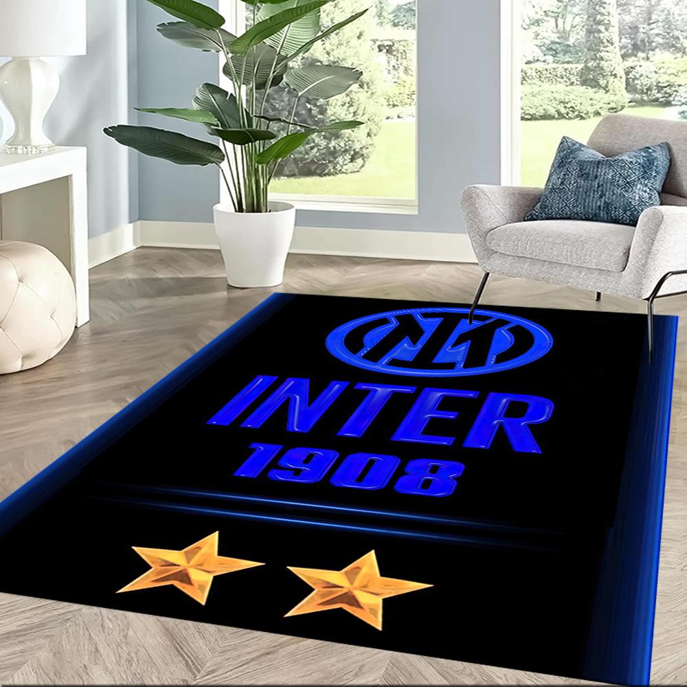 Inter Milan Area Rug Perfect For Kitchen Balcony Outdoor Game Room Antislip Carpet Anime Office Decor Gift For Festivals