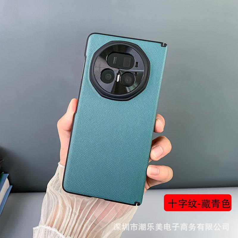 Применимо к чехлу для нового мобильного телефона Honor magicV5, чехлу для телефона Honor V3 из гладкой кожи VS3 с магнитной застежкой, двойной центральной осью, чехлу для бизнес-телефона V2