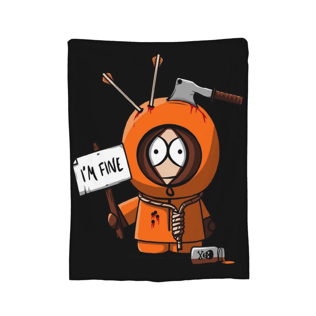 I Love Cheesy Poofs South-Parks Blanket Fleece Print Cartman Multifunction Lightweight Thin Throw Blanket for Home Couch Quilt