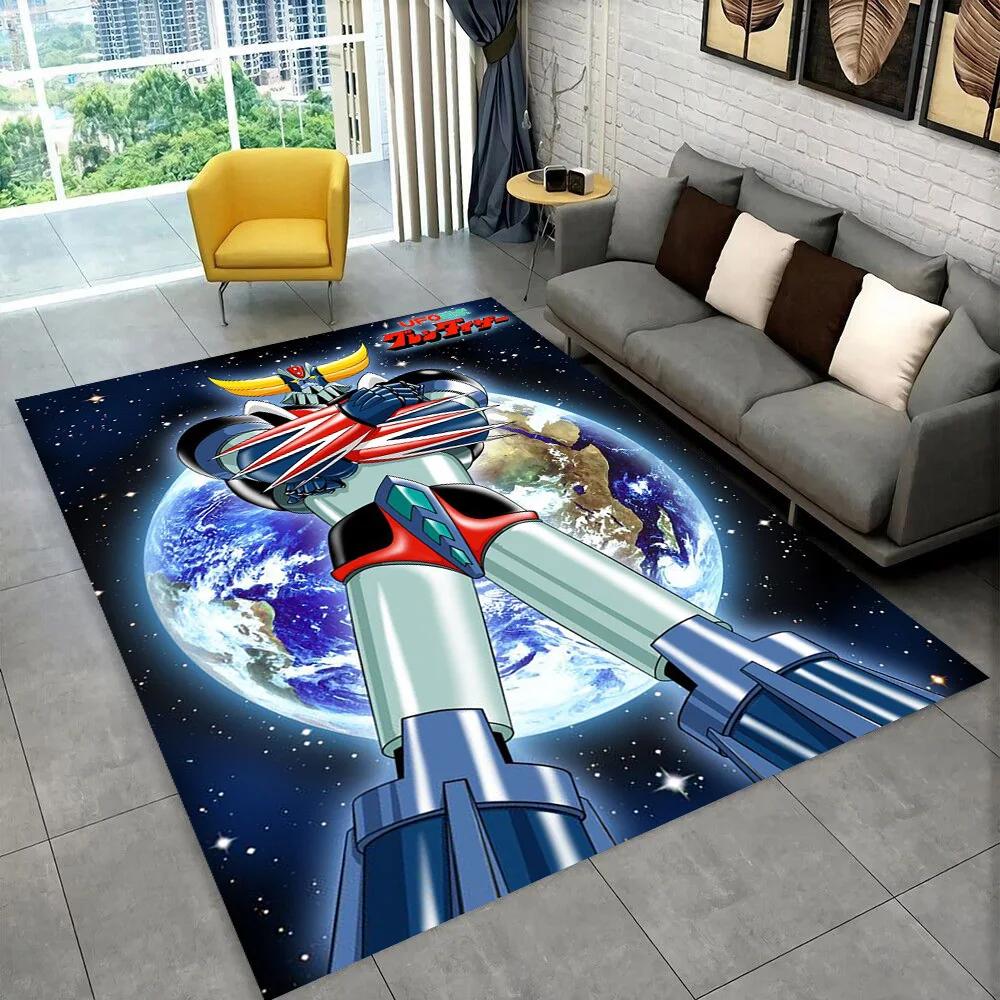 НЛО робот Grendizer аниме мультфильм коврик, ковер для дома гостиная спальня диван коврик для двери декор, детские игры нескользящий напольный коврик 3D