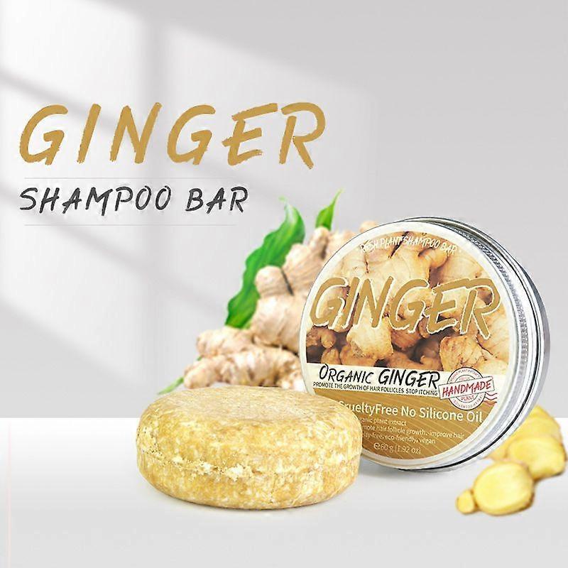 Organic Ginger Shampoo Bar Anti Hair Loss Shmpoo Soap Hair Growth Care Soap