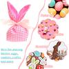 1Pc Candy Bag Easter Figure Originality Silk Ribbon Cartoon Rabbit Ear Floral Print Fabric