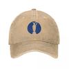 British The Open Championship Unisex Baseball Cap Distressed Denim Washed Hats Cap Vintage Outdoor All Seasons Travel Headwear