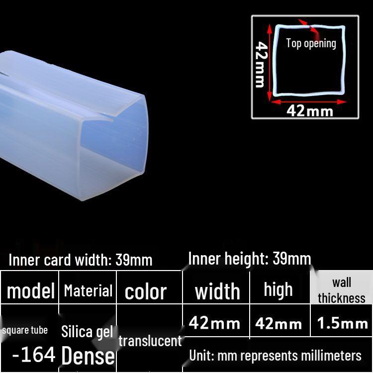 High-Temperature Resistant Silicone Square Tubing: Durable, Customizable, Aging-Resistant Rubber Sheath and Hollow Sealing Strip.