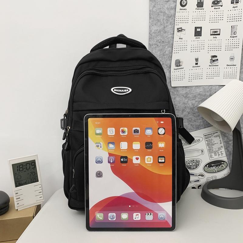 Рюкзак для ученика средней школы, женский нейлоновый рюкзак, мужской рюкзак с принтом в виде букв