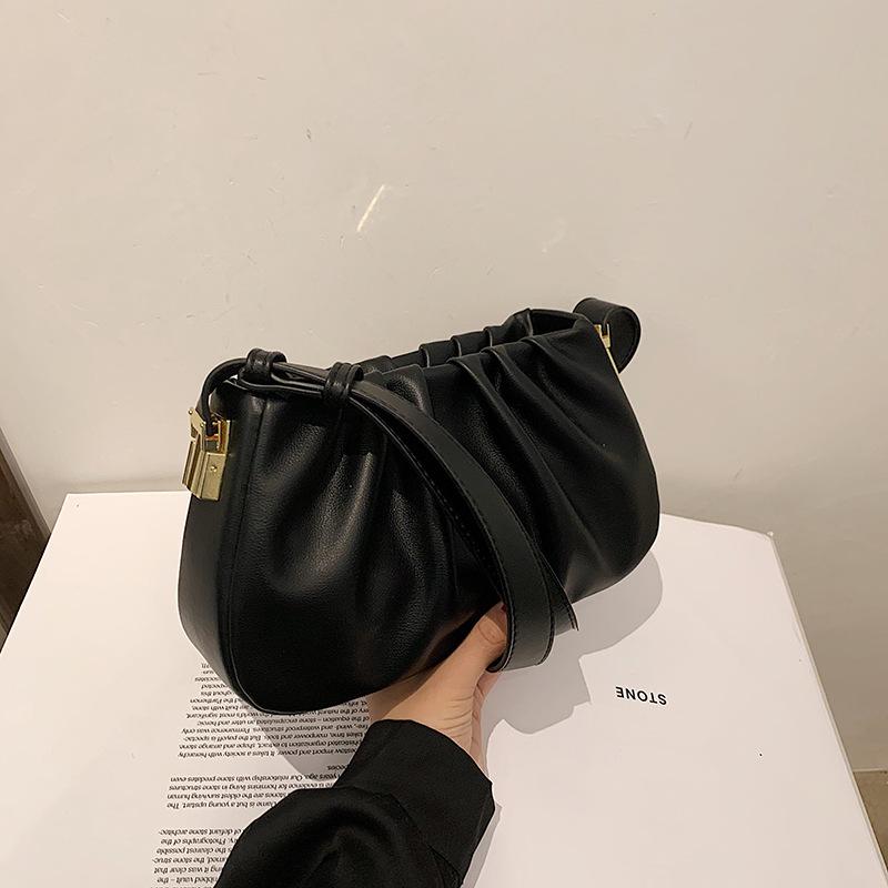 Плиссированная сумка-облако женская новая модная сумка подмышкой нишевая текстура сумка-мессенджер через плечо сумка подмышкой