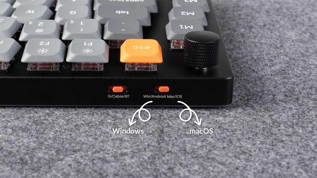 Keychron K15 Max Alice Layout QMK Wireless Custom Mechanical US RGB Hot Swap Low Profile Gateron Mechanical Mac Windows Compatible Profile Gateron