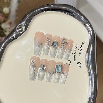 Чистый и крутой стиль, блестящие серебряные блестки, кошачий глаз, изящная ворсовая броня K9