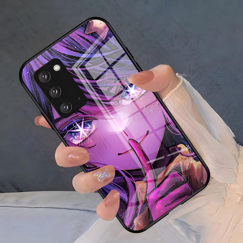 Чехол для телефона Oshi No Ko из аниме для Samsung S26 S25 Plus S20 S20 Plus S22 Ultra S23 FE S21 Plus S21 Ultra Стеклянная крышка