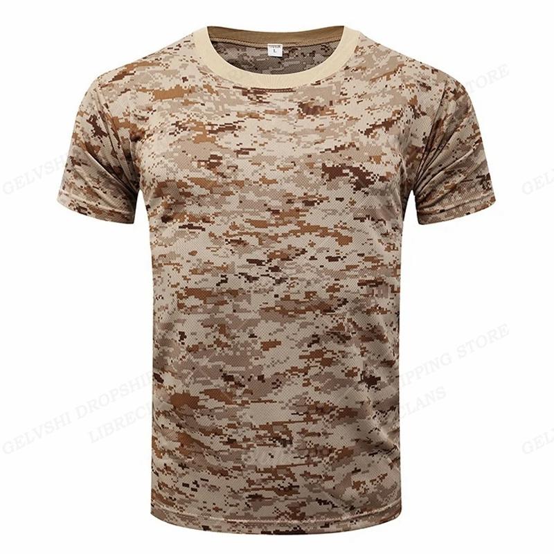 Summer Round Neck 3D Camouflage Print Top Fashionable Outdoors Casual Short Sleeved Men's T-shirts