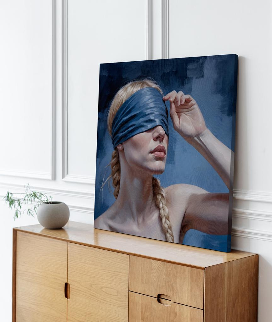 Obraz na płótnie abstrakcja kobieta warkocz