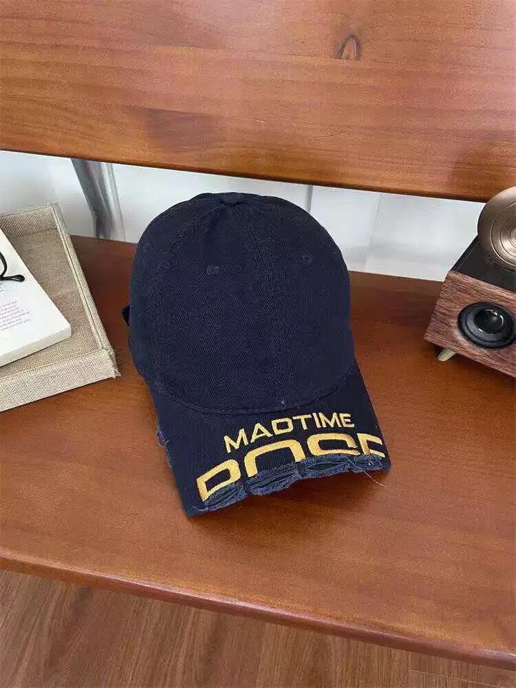 2025 новая бейсболка с короткими полями и вышитой окантовкой женская универсальная стираная старая кепка мужская Ван Анью Чао