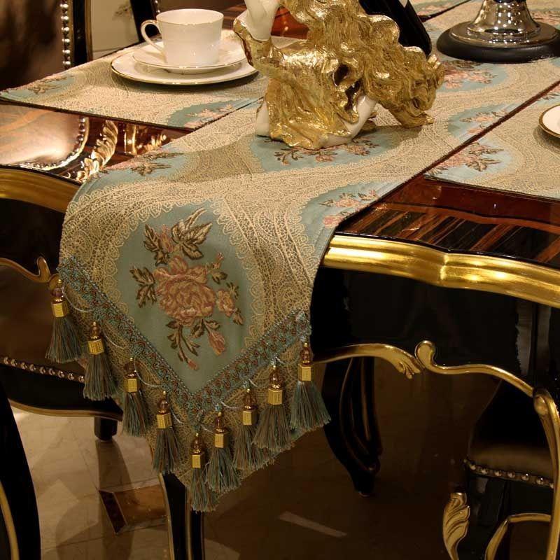 Европейский стиль, подвесные столы с кисточками, флаг, хлопок, лен, цветочная живопись, дорожка для стола, декор, чайная обеденная скатерть, коврик