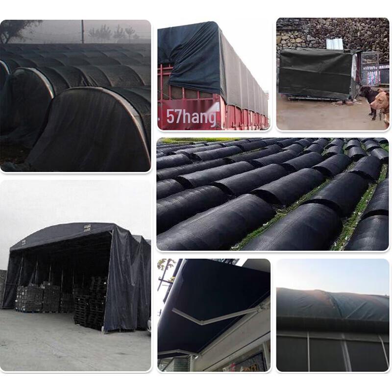 Outdoor Black Waterproof Sunshade Tarpaulin