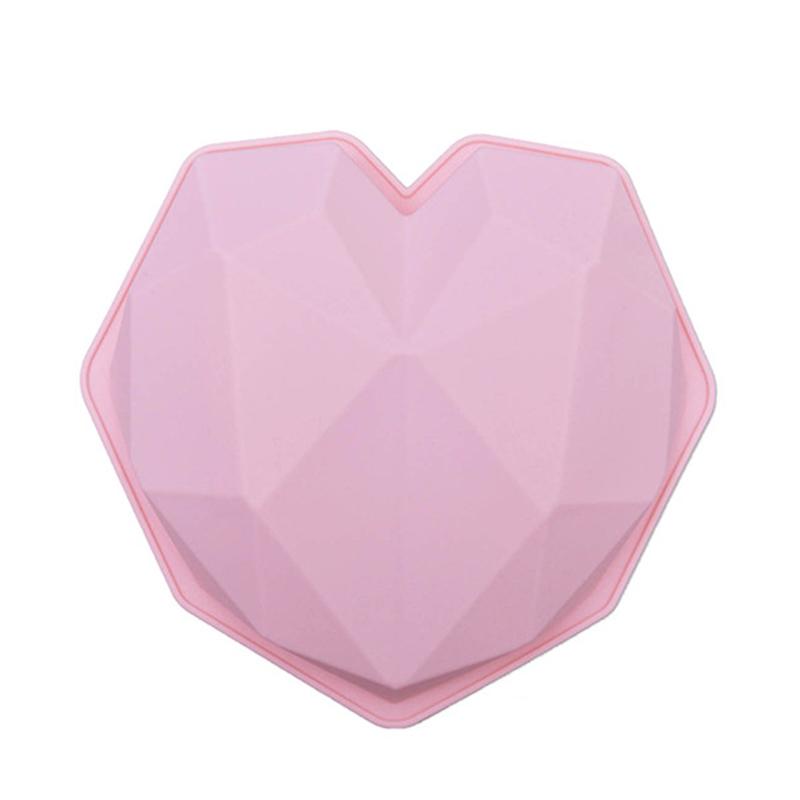 Big Diamond Heart Silicone Form Big Love Heart Cake Fondant DIY Mould Торты Mousse Chocolate Decorating Tools Soap Forms