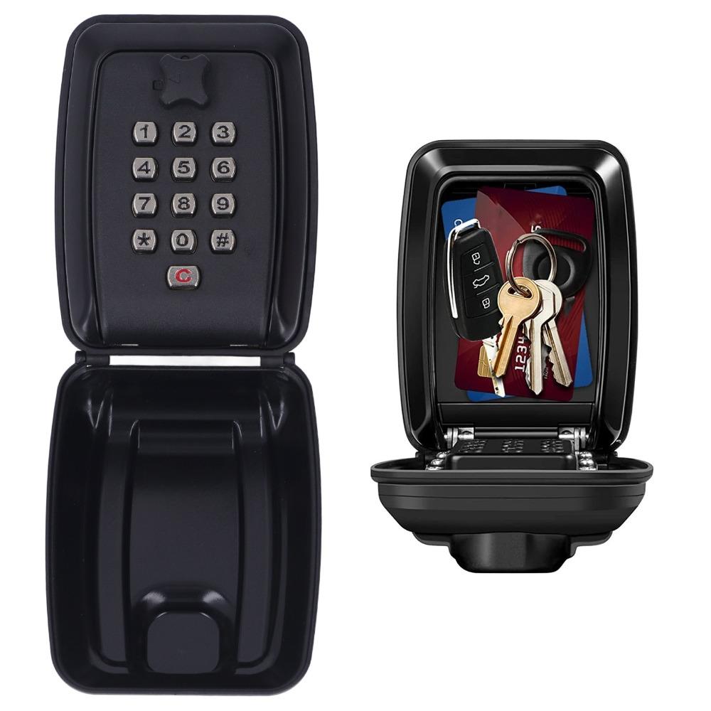 12 Digit Combination Key Lock Box Wall Mounted Security Lockbox Combination Key Box Home Use