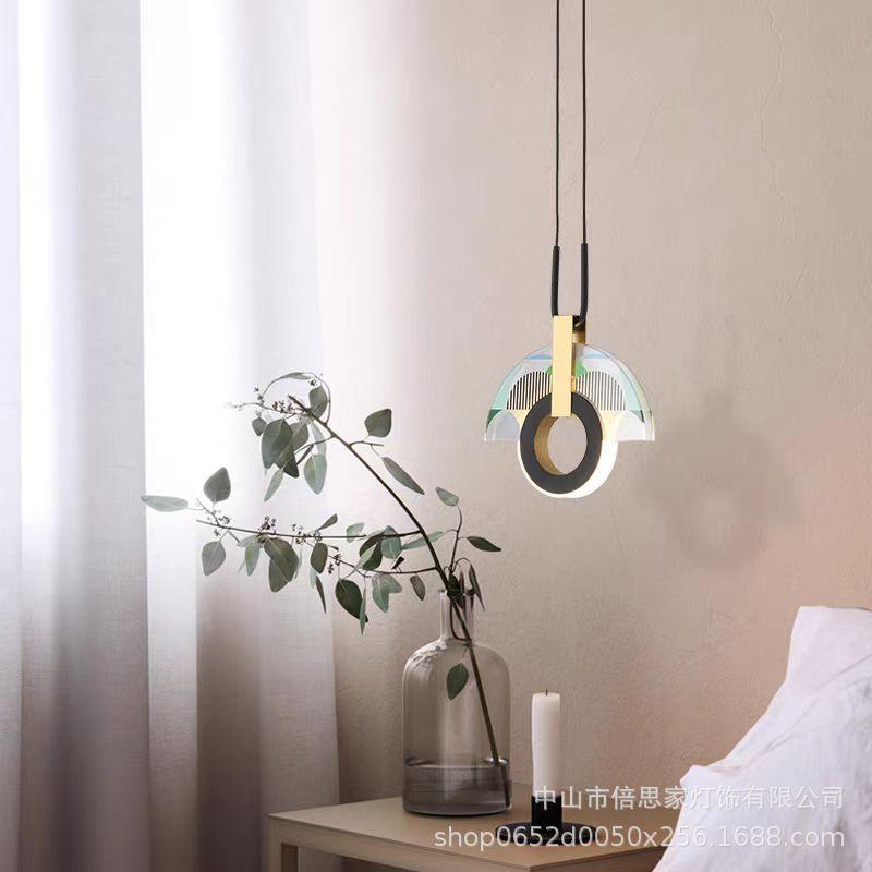 Итальянский дизайн геометрический подвесной светильник Модное искусство подвесной цветной свет Современный интерьер Кухня Гостиная Ресторан спальня