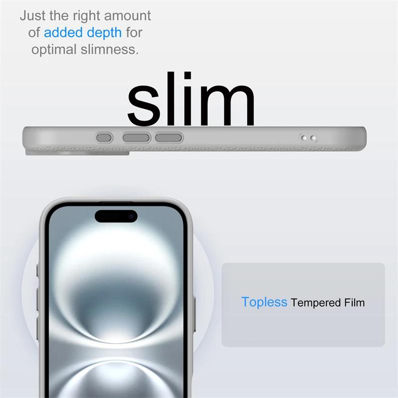 Роскошный деловой чехол из искусственной кожи с рисунком личи, мягкий чехол из ТПУ для iPhone 16, 14, 15, 13, 12, 11 Pro Max, 16Plus, противоударный чехол на заднюю панель