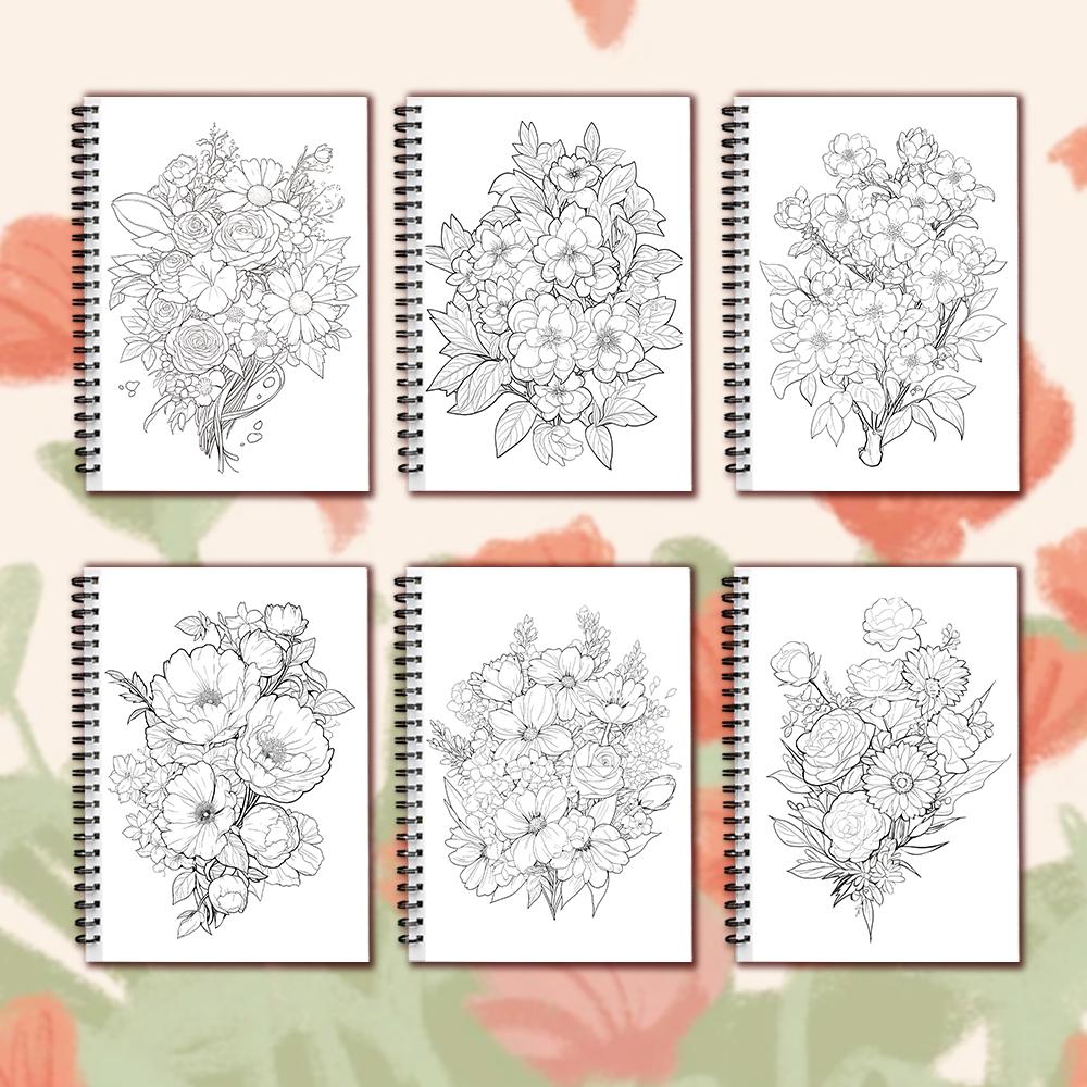 Женская спиральная раскраска - 30 листов 11,3x 8,3 дюйма, Раскраска для снятия стресса, Подарок на день рождения, Подарок на праздничную вечеринку