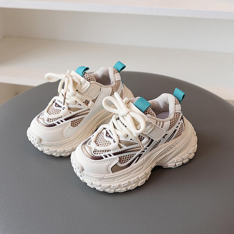 Spring and autumn children's shoes, boys' dad shoes, breathable mesh shoes, girls' baby shoes, fashionable trendy tire-soled toddler shoes